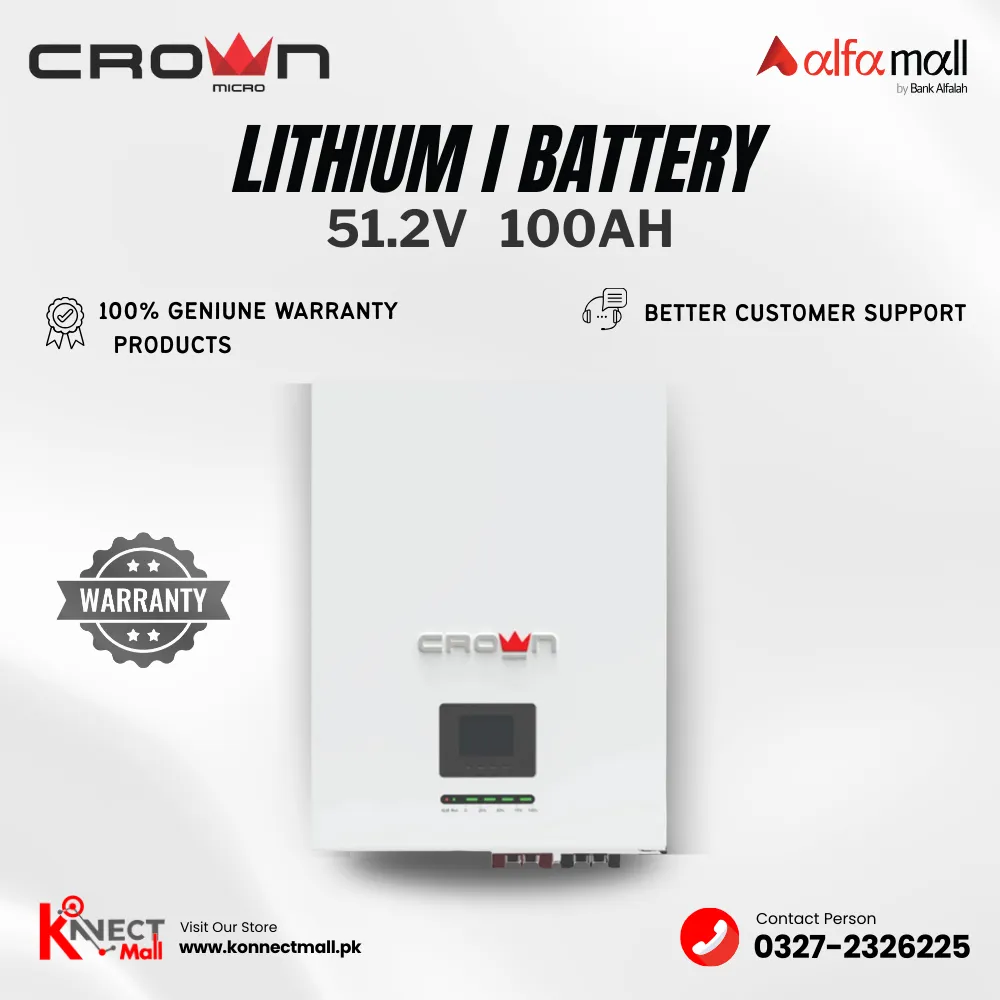 Crown Micro 51.2V-100AH Lithium-Ion Battery